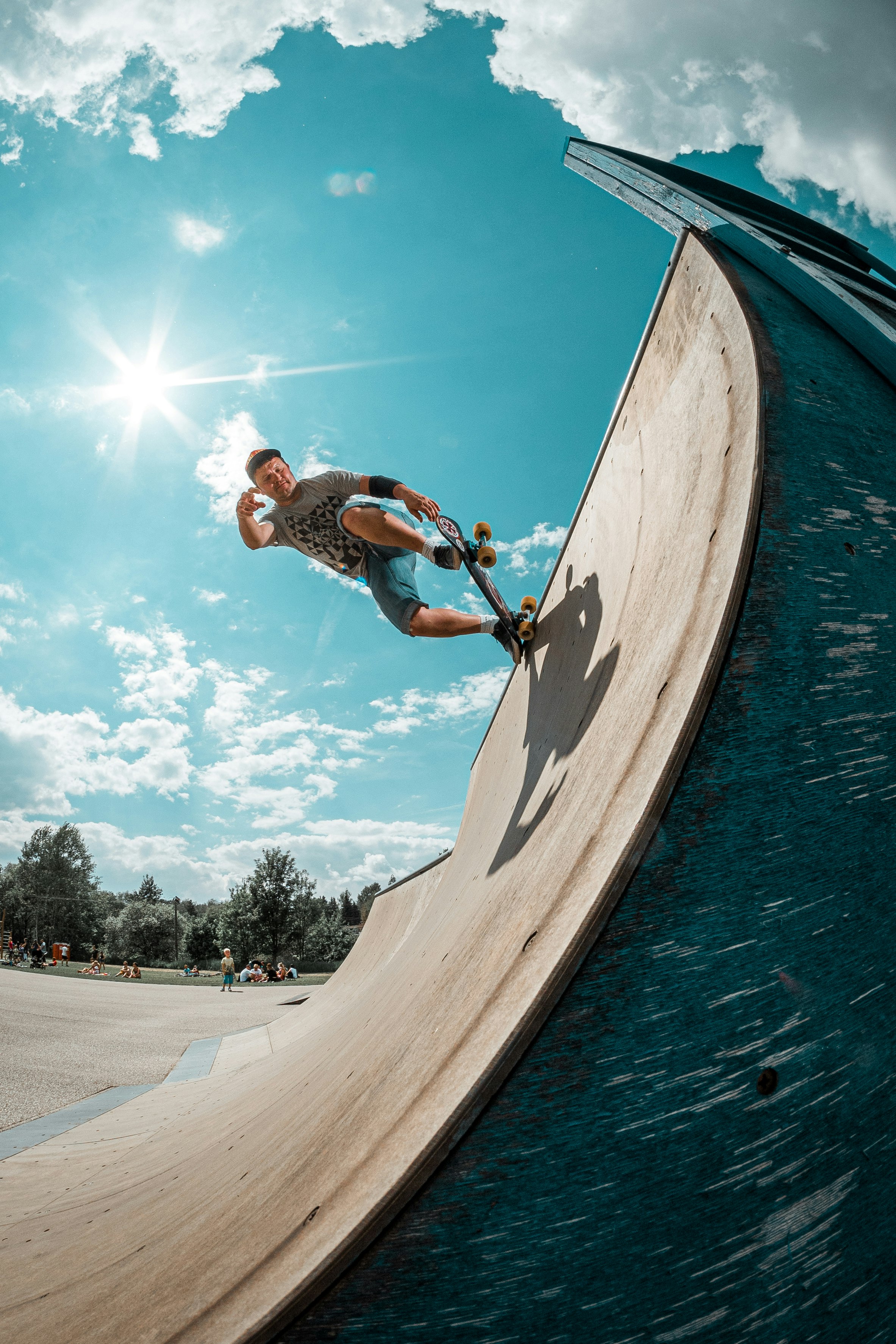 man playing skateboard